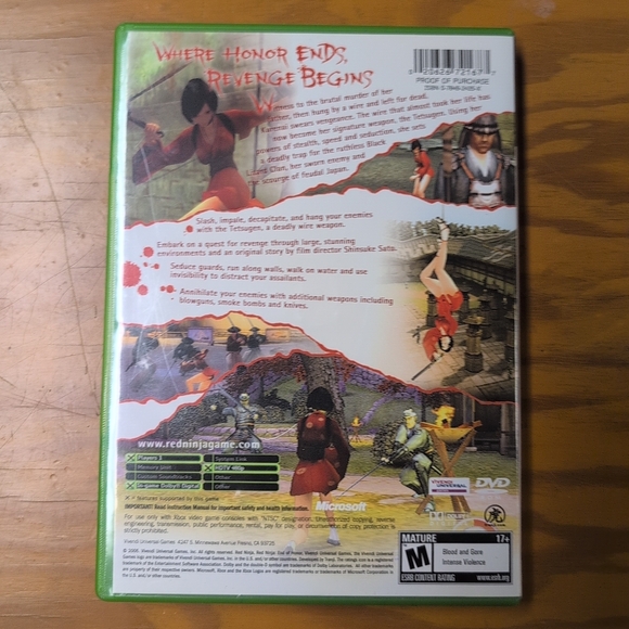 Red Ninja: End of Honor Xbox No Manual - Picture 2 of 3